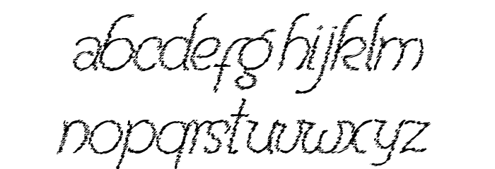 Renania Trash Font LOWERCASE