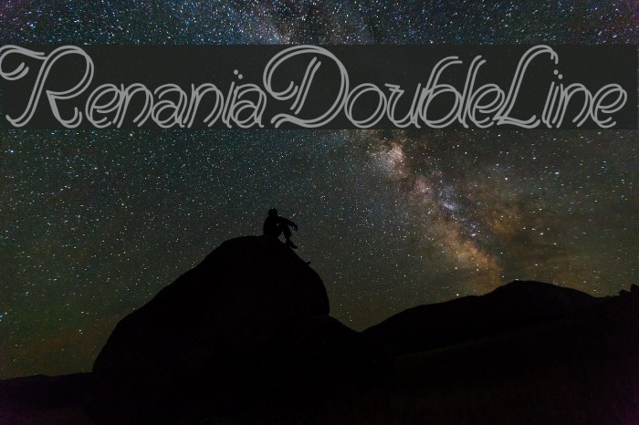 RenaniaDoubleLine Font examples
