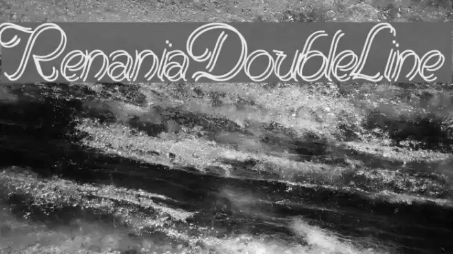 RenaniaDoubleLine Font examples