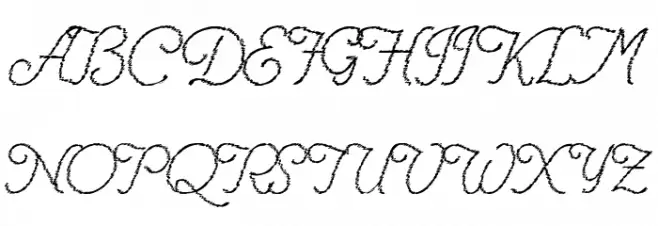 RenaniaTrash Schriftart Groß