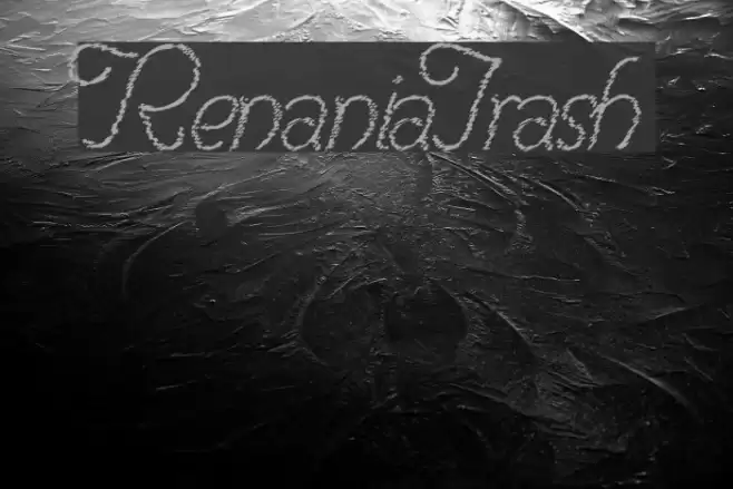 RenaniaTrash Font examples