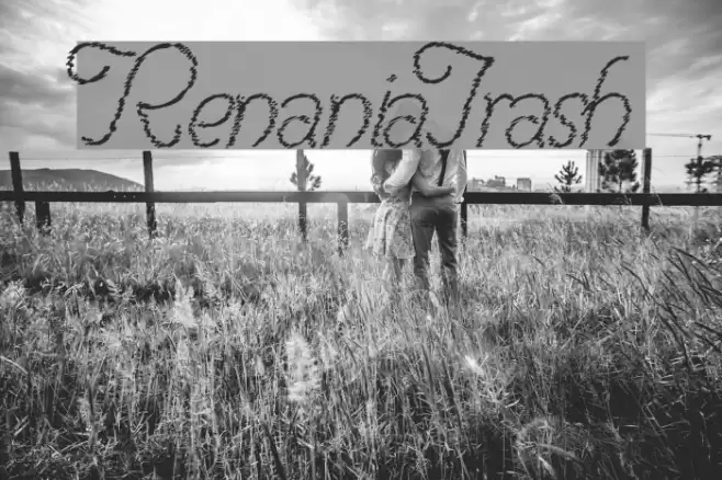RenaniaTrash Font examples