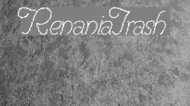 RenaniaTrash Font examples