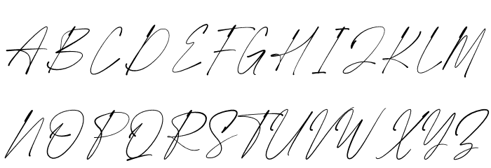 Renatha Signature Font UPPERCASE