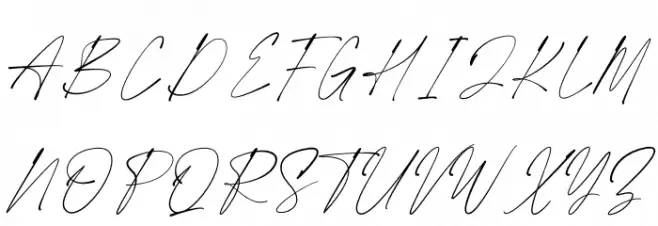 Renatha Signature Font UPPERCASE