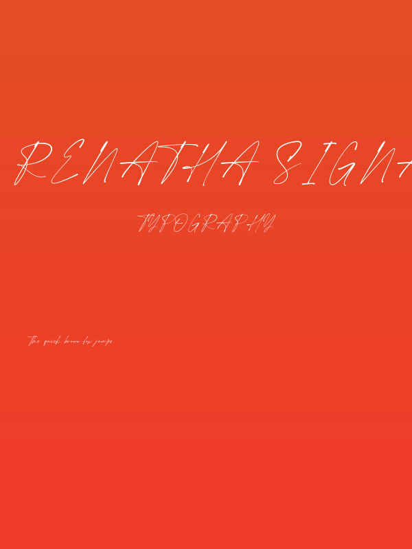 Renatha Signature Poster