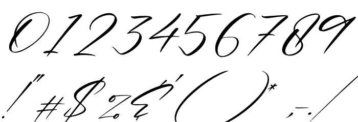 Renathalia Signature Italic Font OTHER CHARS