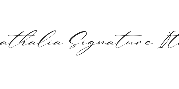 Renathalia Signature Italic Logo
