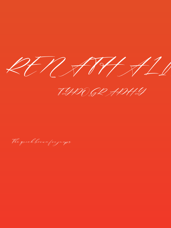 Renathalia Signature Italic Poster