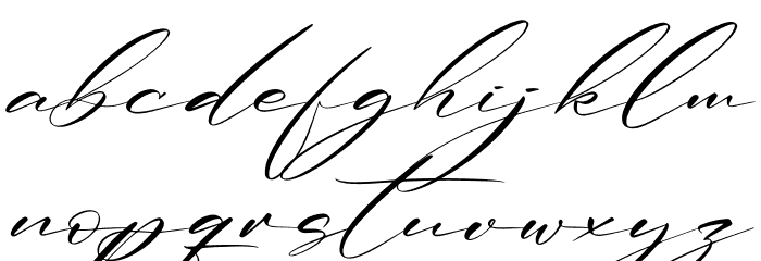 Renathalia Signature Italic Font LOWERCASE