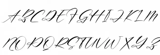 Renathalia Signature Schriftart Groß