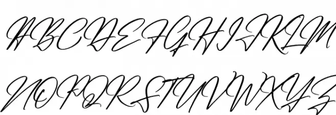 Renatta Signature Italic Шрифта ВЕРХНИЙ