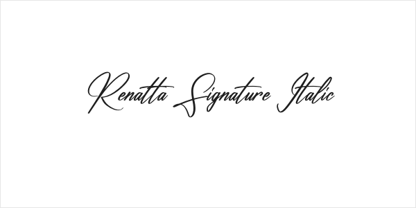Renatta Signature Italic Logo