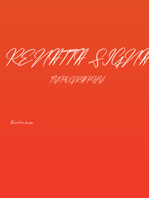 Renatta Signature Italic Poster
