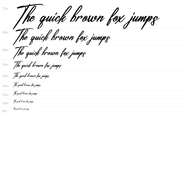 Renatta Signature Italic Waterfall