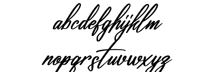 Renatta Signature Italic Font LOWERCASE