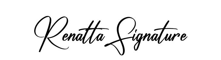 Renatta Signature  フリーフォントのダウンロード