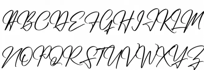Renatta Signature Schriftart Groß