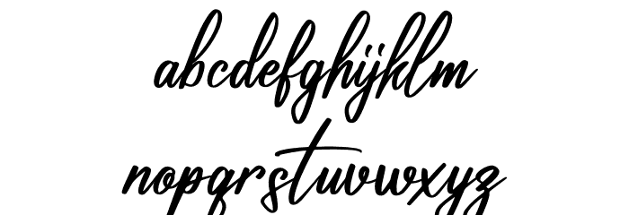 Renatta Signature Font LOWERCASE