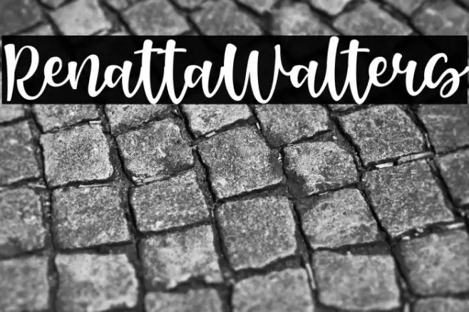 RenattaWalters Font examples