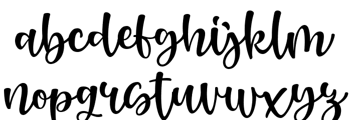 RenattaWalters Font LOWERCASE