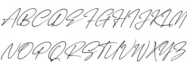 Renattha Signate Italic Schriftart Groß