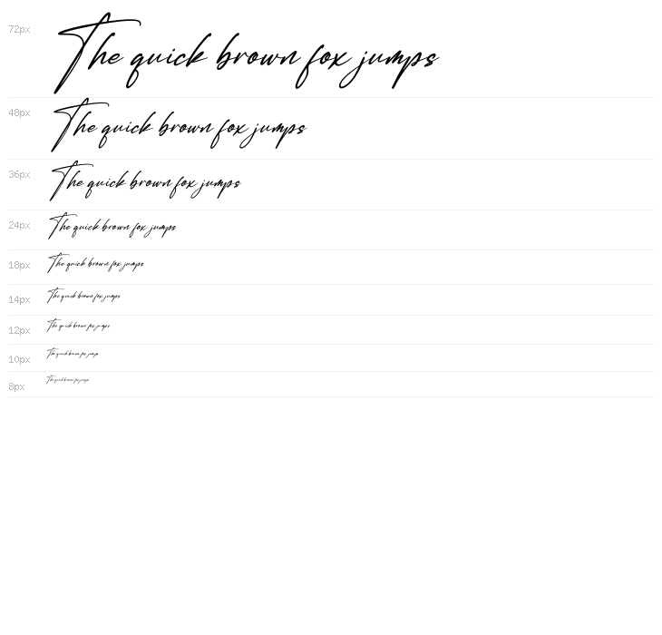 Renattha Signate Italic Waterfall