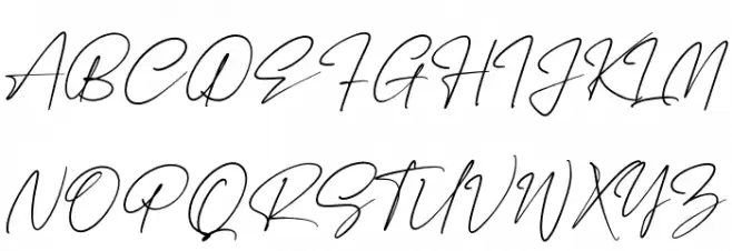 Renattha Signate Schriftart Groß