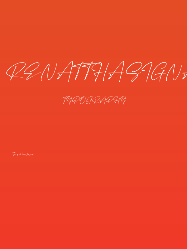 Renattha Signate Poster