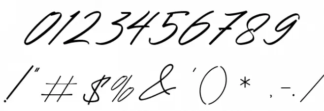 Renature Font OTHER CHARS