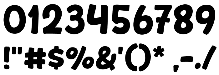Rencana Font OTHER CHARS