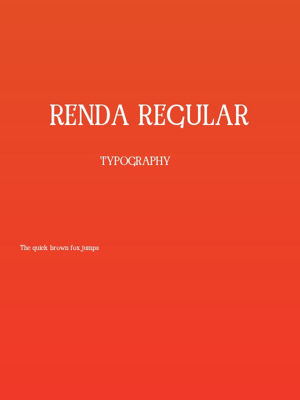Renda Regular Poster