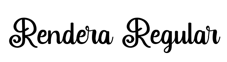 Rendera Regular  Frei Schriftart Herunterladen