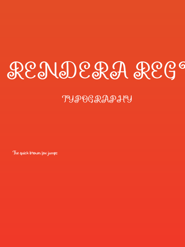 Rendera Regular Poster