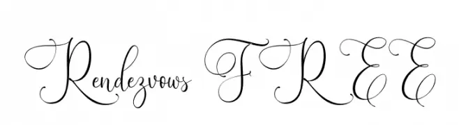 Rendezvows FREE  font caratteri gratis
