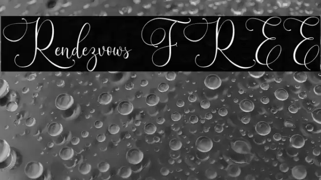 Rendezvows FREE Font examples