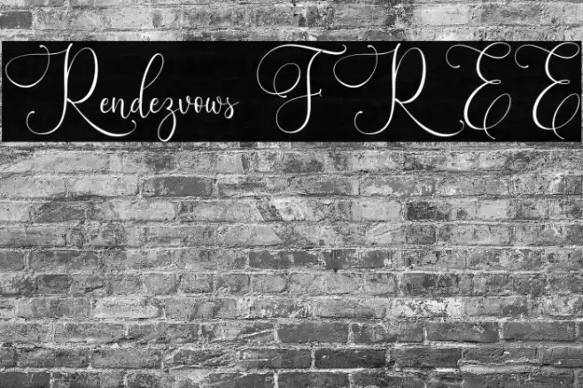 Rendezvows FREE Font examples