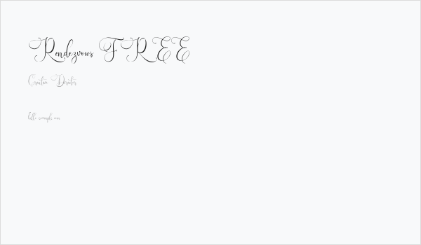 Rendezvows FREE Business Card