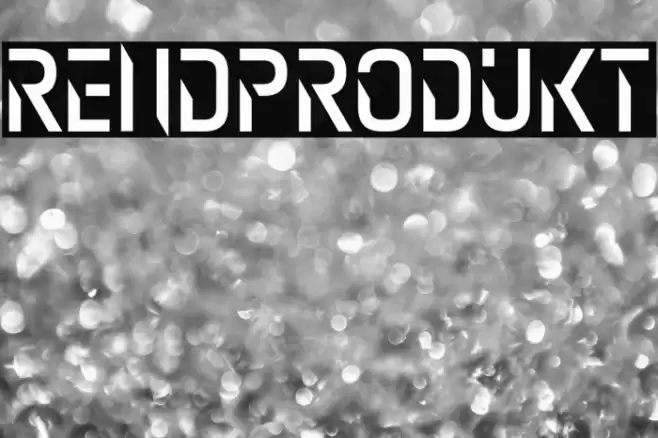 Rendprodukt Font examples