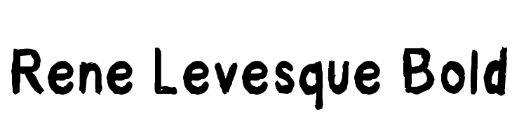 Rene Levesque Bold Font