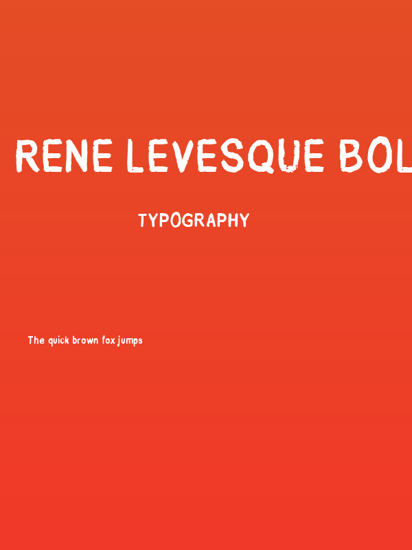 Rene Levesque Bold Poster