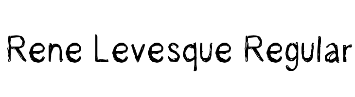 Rene Levesque Regular  नि: शुल्क फ़ॉन्ट्स डाउनलोड
