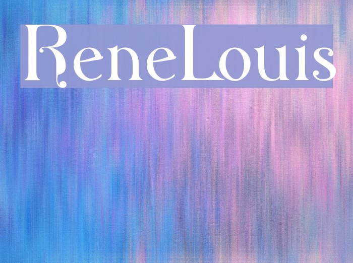 ReneLouis Font examples