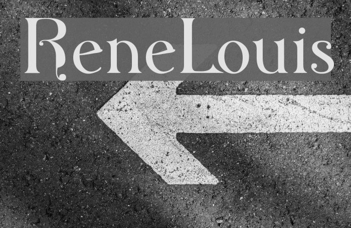 ReneLouis Font examples