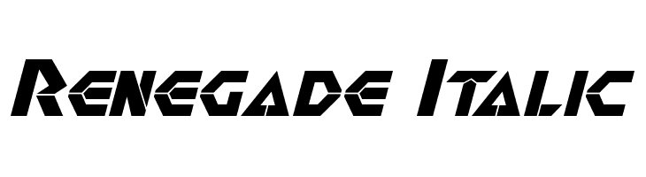Renegade Italic  لخطوط تنزيل