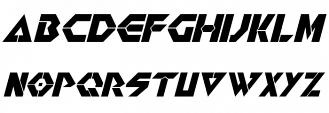 Renegade Italic Fonte MAIÚSCULAS