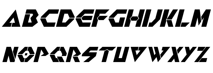 Renegade Italic Шрифта строчной