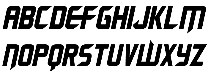 Renegade Moons Italic Font LOWERCASE