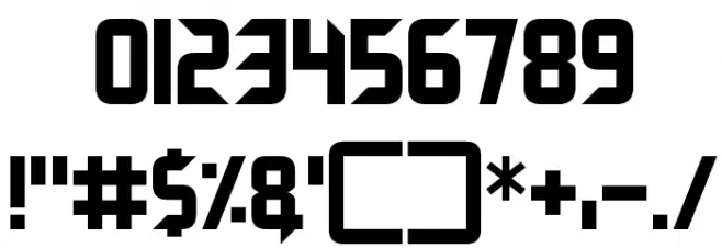 Renegade Moons Font OTHER CHARS
