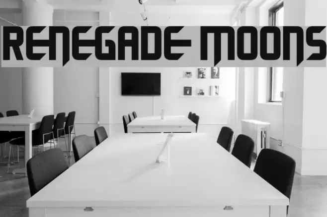 Renegade Moons Font examples